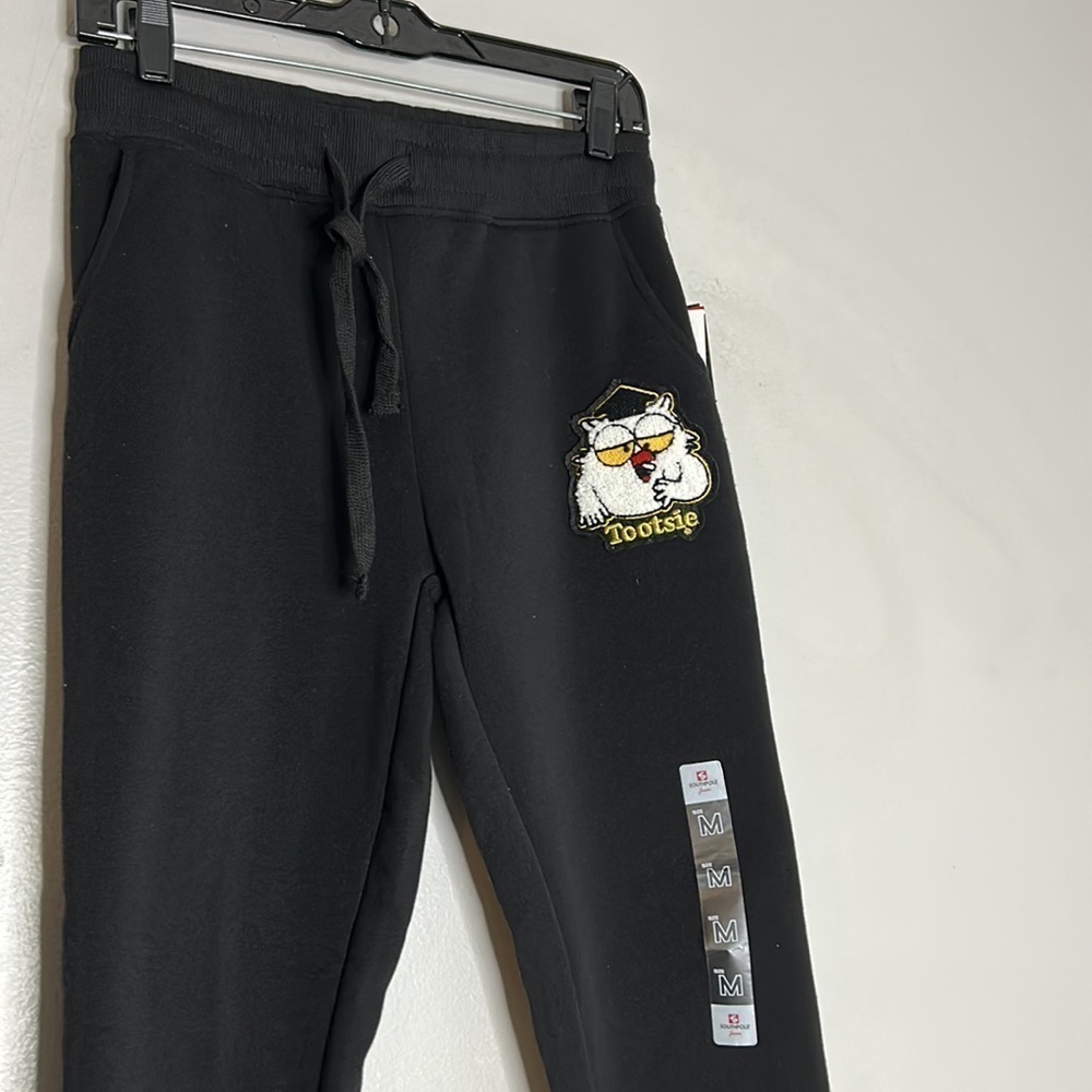 SOURHPOLE BLACK OWL TOOTSIE POP GRAD SWEATPANTS MEDIUM KIDS new